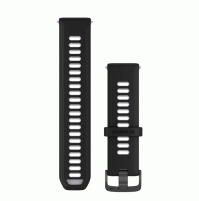 Forerunner Watch Bands - 22 mm - Black/translucent whitestone with Slate hardware - 010-11251-AM - Garmin